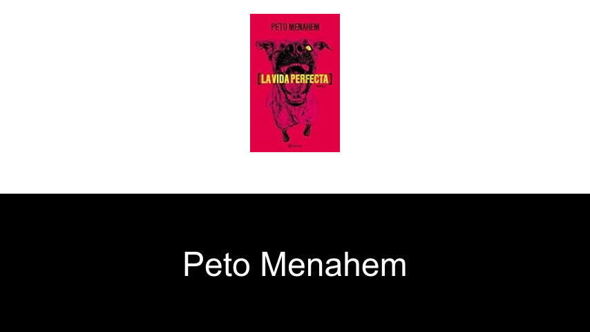 libros de Peto Menahem