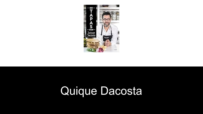 libros de Quique Dacosta