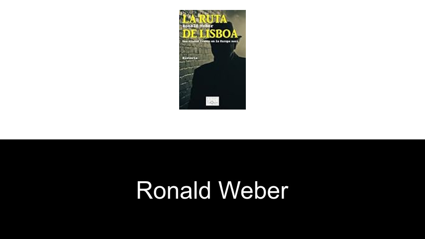 libros de Ronald Weber