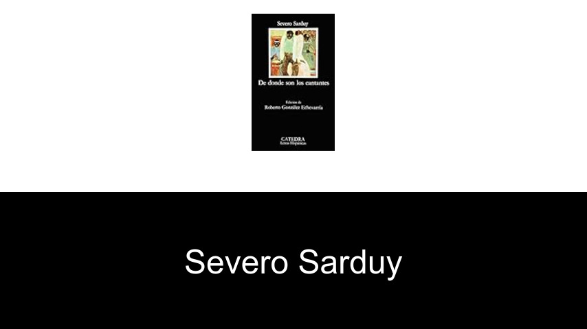 libros de Severo Sarduy