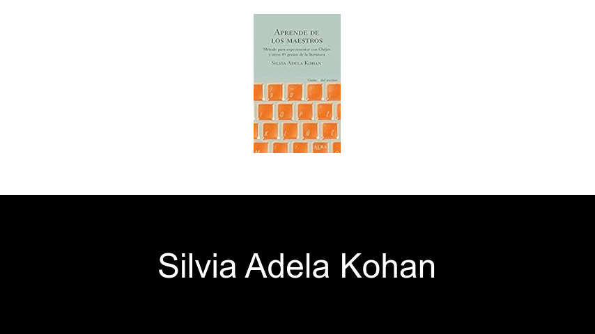 libros de Silvia Adela Kohan