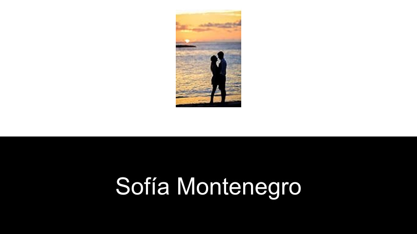 libros de Sofía Montenegro