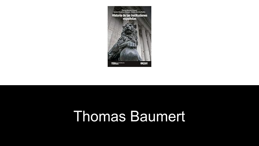 libros de Thomas Baumert